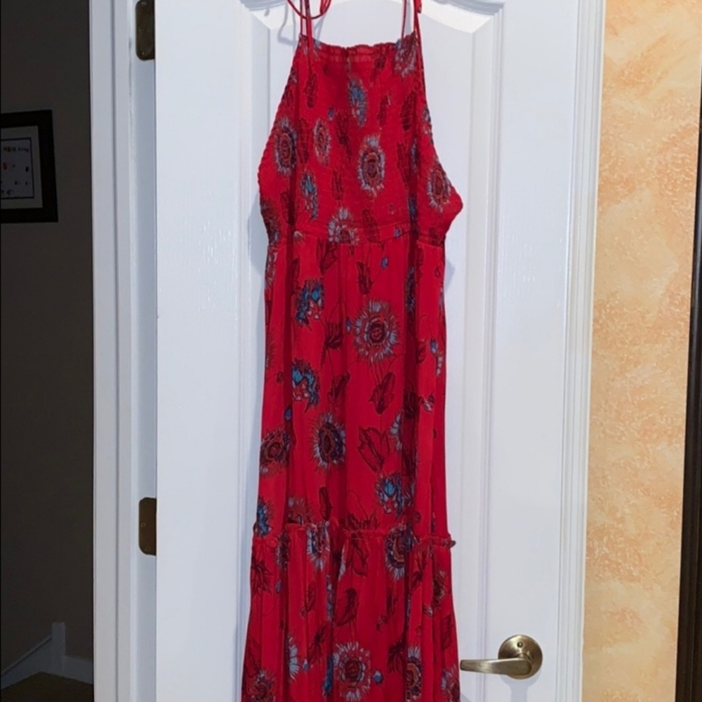 Beautiful Floral Smocked Maxi Dress